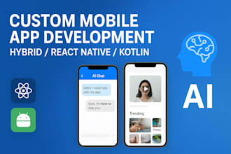 develop native and hybrid mobile applications