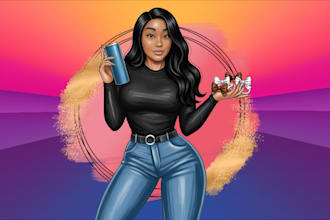 create a custom cartoon logo