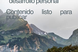 write personal development blogs post in spanish