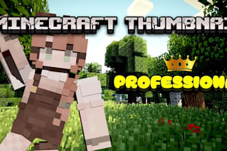 make a professional minecraft thumbnail