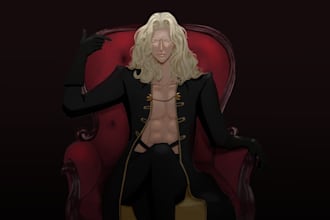 create semi realistic character art or portrait
