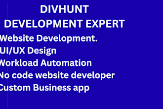 create a modern responsive website in divhunt