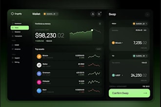 build crypto wallet app, blockchain app,trust wallet app,crypto exchange website