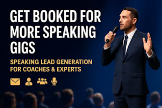 generate qualified speaking lead, paid speaking gigs for you