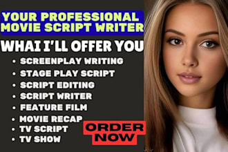 screenplay writing movie script writing screenwriting novel adaptation