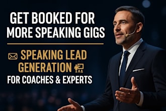 generate exclusive speaking leads for high paying and booking opportunities