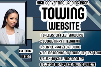 towing website towing business site tow truck website auto recovery website