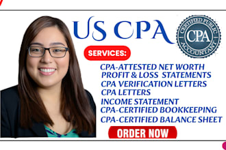 do attestation, bookkeeping, tax filing and compilation as a US licensed CPA