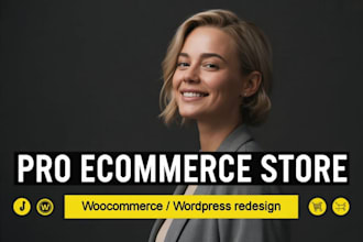develop pro ecommerce store with woocommerce redesign wordpress website