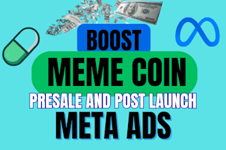 do solana meme coin promotion presale launch meta instagram ads, facebook ads