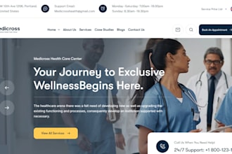 build wix medical clinic website doctor appointment booking healthcare website