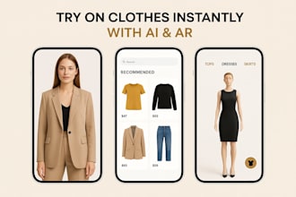 ai virtual try on clothing app, lidar 3d measurement app, vuforia