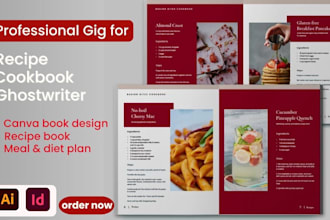 design recipe book cook book recipe create ebook