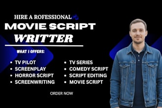 write movie script screenplay screenwriting script doctor movie script writing