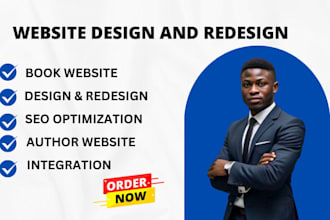design author website, book website, author, business website