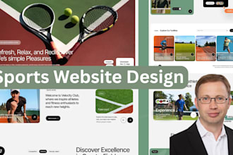 build tennis website, golf website, sports website, retails website atp website