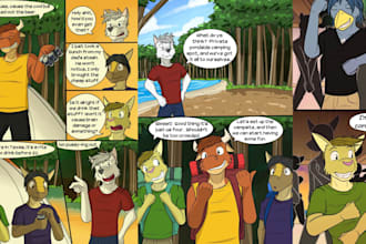 draw unique furry nsfw comic sfw comic yaoi comic graphic novel webtoon strip