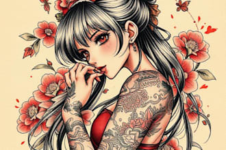 do amazing anime tattoo design