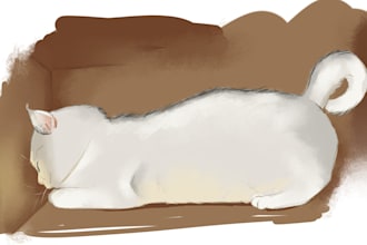 turn your pet into a cute  illustration