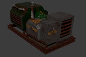 3d model and texture a lowpoly asset or character