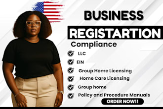 register llc, obtain ein, get licence for group home, home care, aba therapy