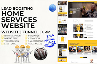 design home services contractors website hvac plumbing painting service website