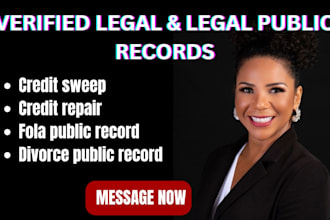 extract verified public record real estate foia court record legal data