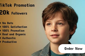 reach 20,000 tiktok followers with an organic growth plan