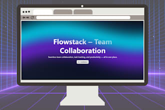 create animated landing page gradients website