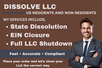 dissolve US llc or cancel corporation, wyoming llc and close ein