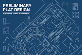 create a professional preliminary plat for land development and subdivision