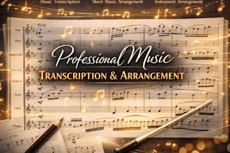 expert music transcription  arrangement for any instrument family