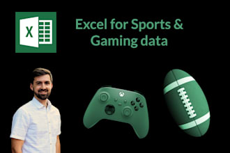design spreadsheets and analyze data for sports and gaming