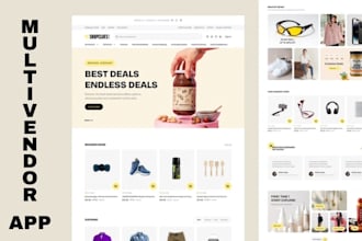 develop multi vendor app b2c marketplace app ecommerce app multi vendor website