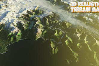 create realistic 3d terrain, maps, and landscapes