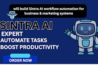 build sintra ai workflow automation for business  marketing systems