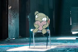 draw a cartoonish creature