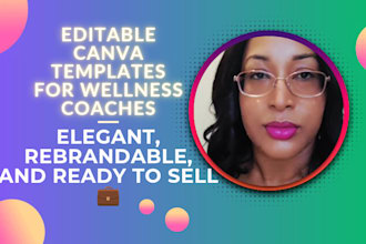 design editable nutrition templates for wellness coaches and brands