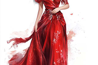 draw a fashion illustration or sketch