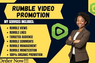 grow your rumble channel with 100 percent organic promotion