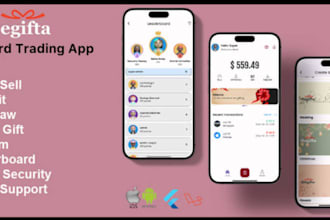 develop gift cards trading app, gift card marketplace app, gift card exchange