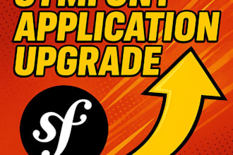 update or upgrade any symfony application