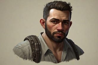 design and illustrate realistic characters