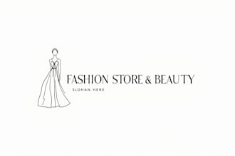 design an awesome lady fashion logo in very short time