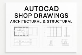 prepare accurate cad shop drawings for architectural and structural projects