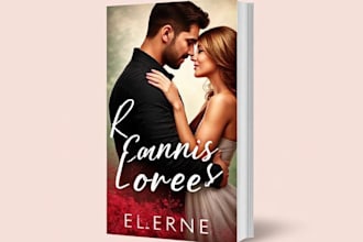 design a romance book cover for amazon KDP or ebook