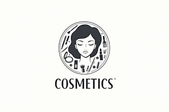 make an amazing makeup beauty logo