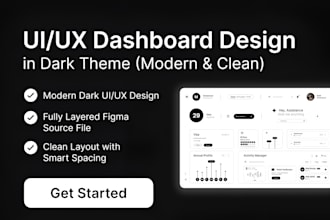 do UI design in figma, dashboard design