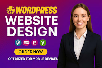design wordpress website wordpress elementor responsive website wordpress blog