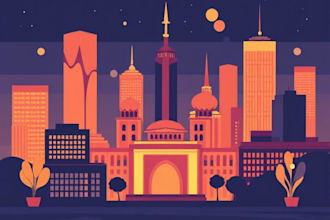 create stylish flat vector illustrations